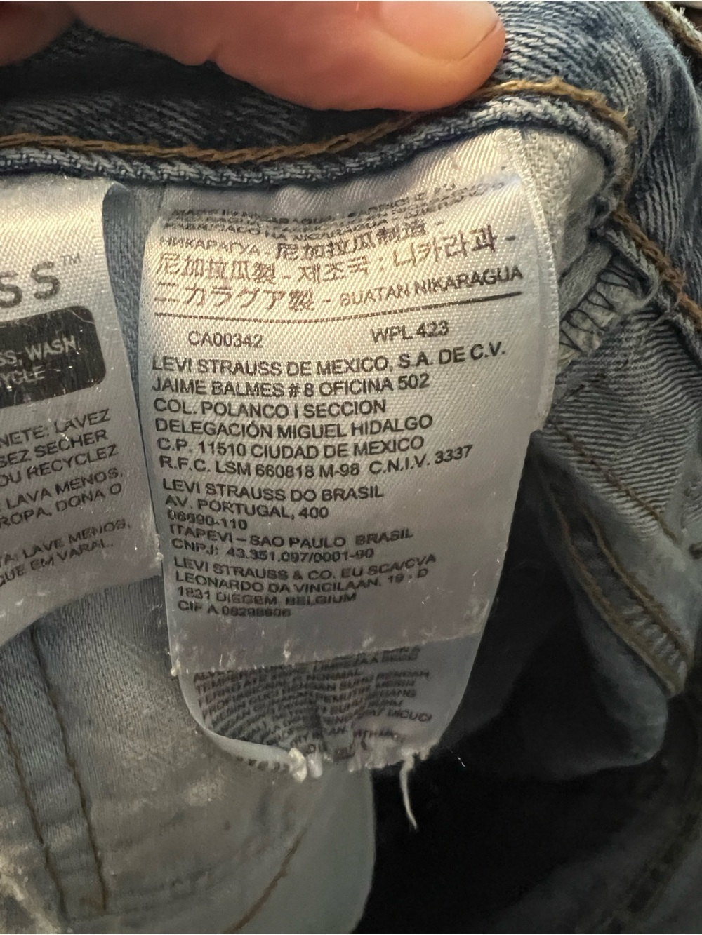 Levi's Light Blue Straight 517 Jeans 34X29 (ZZ104) - Picture 3 of 9